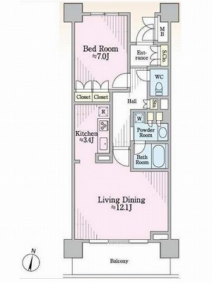世田谷区宮坂3丁目楽器可高遮音性防音室付きマンション 間取り