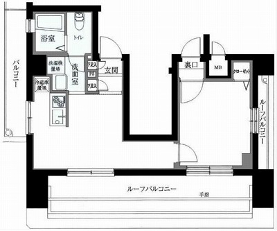 新宿区水道町4丁目楽器可（防音・24時間演奏・ピアノ・弦管楽器・声楽・DTM）マンション 間取り