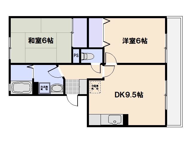 テラジハウスツカ 302号室 間取り