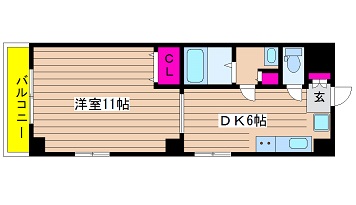 大阪府大阪市西区立売堀６丁目 間取り