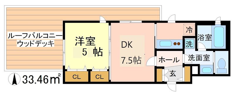 CEREZO　GARDEN（セレッソ　ガーデン） 405号室 間取り