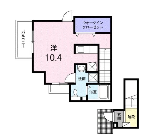 サンフローリッシュⅡ 201号室 間取り