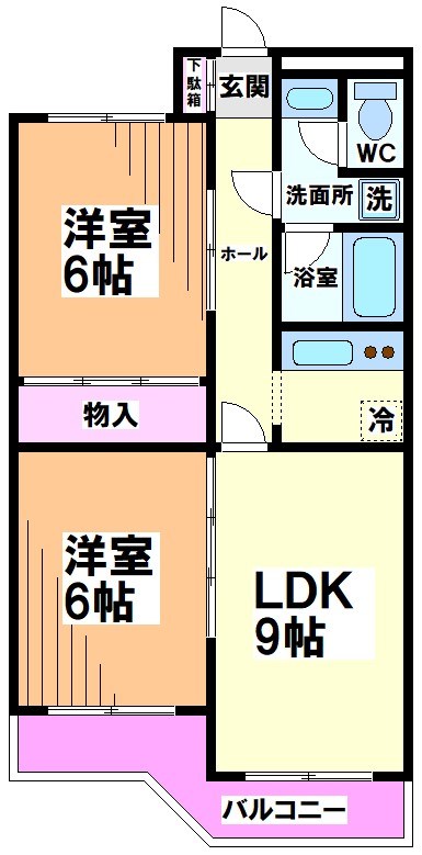 ヴィラ浜田山 間取り
