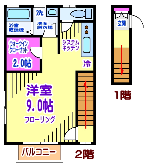 セピア仙川 4号室 間取り