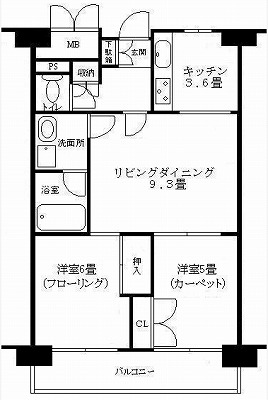 港区芝浦4丁目楽器可（ピアノ・弦管打楽器・声楽）マンション 間取り
