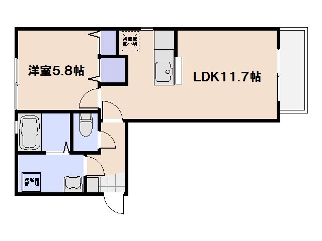 リアージュA棟 間取り図