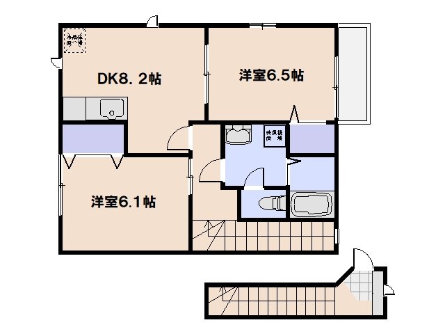 ブラティーク8 204号室 間取り