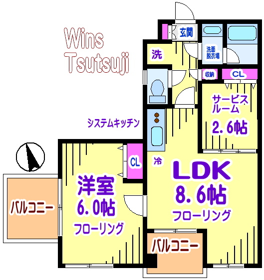 レジディア調布 間取り