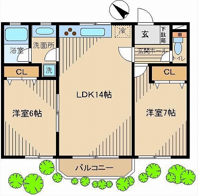 大田区田園調布本町楽器可（アップピアノ）マンション 間取り