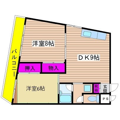 大阪府大阪市西区西本町１丁目 間取り