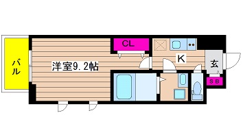 コンフォリア京町堀 間取り