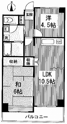練馬区小竹町2丁目楽器可（ピアノ・弦打楽器）マンション 間取り