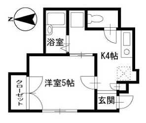 練馬区桜台1丁目楽器可（ピアノ・弦・菅楽器）アパート 間取り