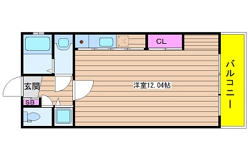 フォレステージュ靭公園 間取り