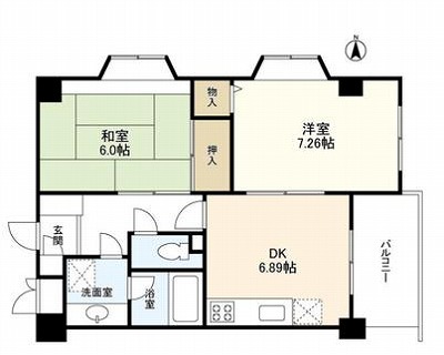 品川区上大崎3丁目楽器可（アップライトピアノ・弦管楽器）マンション 間取り