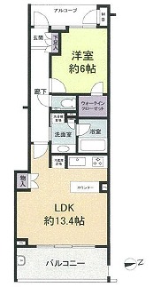 世田谷区桜1丁目楽器可（アップライトピアノ）分譲マンション 間取り