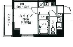 品川区東品川3丁目楽器可（ピアノ・弦管打楽器・声楽）マンション 間取り