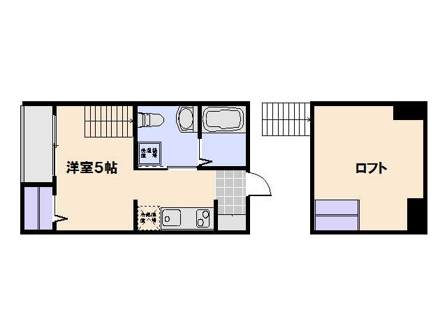 zwei（ツヴァイ） 101号室 間取り