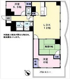 江戸川区船堀1丁目楽器可（アップライトピアノ）マンション 間取り