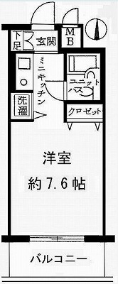 練馬区桜台１丁目楽器可（アップライトピアノ）分譲マンション 間取り