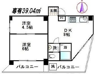 新宿区西落合4丁目楽器可(ピアノ・弦楽器・声楽)マンション 間取り