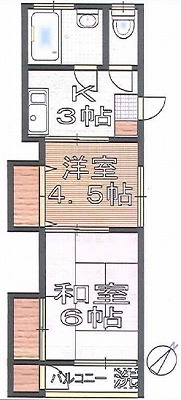文京区弥生2丁目楽器可（ピアノ・弦管楽器・声楽）マンション 間取り
