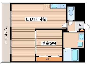 ライオンズマンション靭公園 間取り
