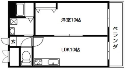 ライオンズマンション靭公園 間取り