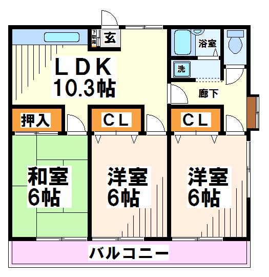 松村ハイツ 間取り