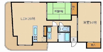 大田区北千束1丁目楽器可（ピアノ・弦管打楽器・声楽）マンション 間取り