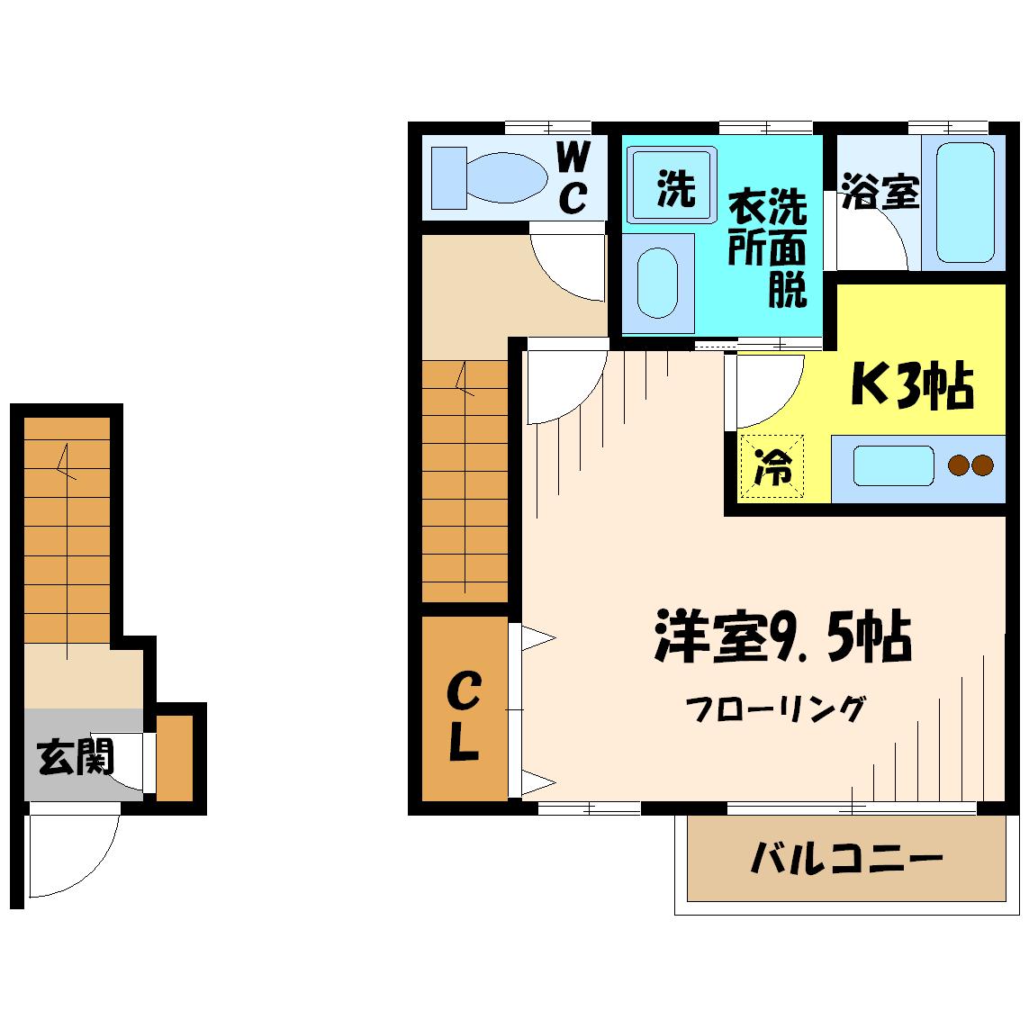 コート大町 201号室 間取り