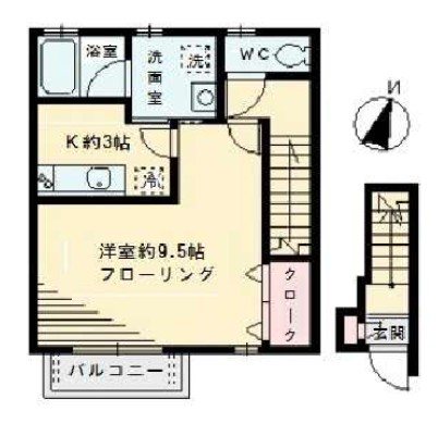 コート大町 201号室 間取り