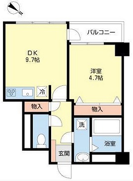 大田区大森北4丁目楽器可（ピアノ）マンション 間取り