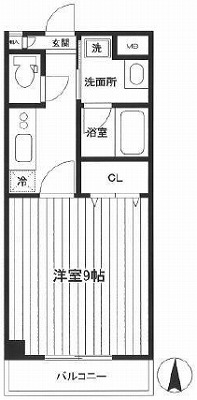 横浜市中区麦田町1丁目楽器可（グランドピアノ・弦管打楽器・声楽）マンション 間取り