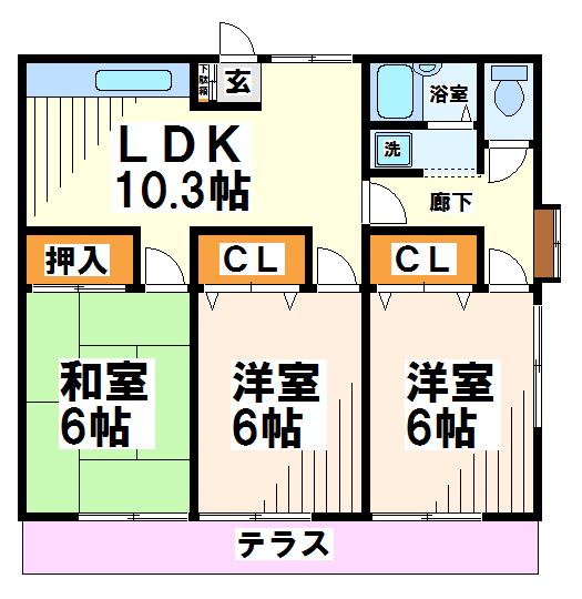 松村ハイツ 間取り