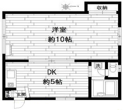 世田谷区世田谷1丁目楽器可（グランドピアノ・弦管楽器・声楽）アパート 間取り