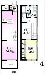 世田谷区奥沢3丁目楽器可（ピアノ・弦管打楽器・声楽・DTM）マンション 間取り