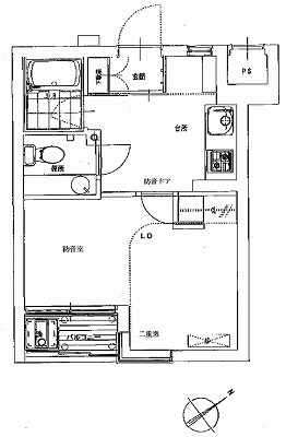 豊島区高松1丁目楽器可（防音・ピアノ・弦管楽器・声楽）マンション 間取り