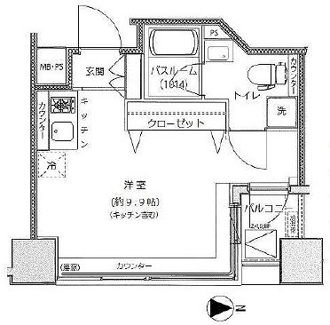 足立区千住曙町楽器可（ピアノ・弦楽器）マンション 間取り