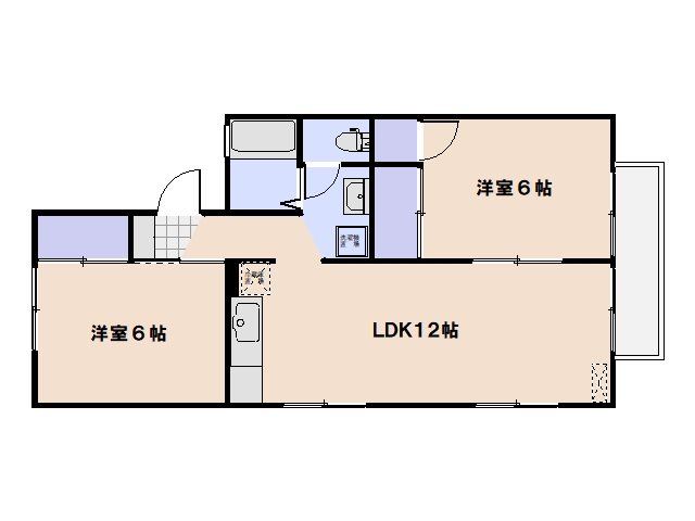 アビーロード A棟 202号室 間取り