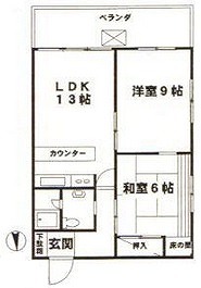 大田区北千束3丁目楽器可（ピアノ・弦楽器）マンション 間取り