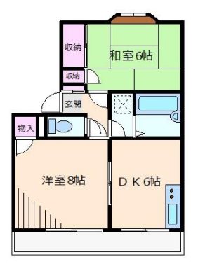コーポ朝倉A棟（当社管理物件） 間取り