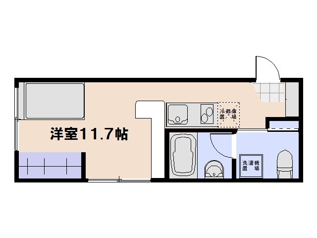 エストレビータⅡ 209号室 間取り