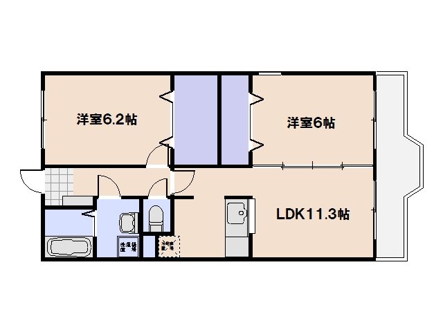 シェーネ・Ｆ 201号室 間取り