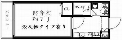 中野区若宮1丁目楽器可(防音・グランドピアノ・弦・管楽器・声楽)マンション 間取り