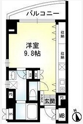 港区赤坂4丁目楽器可（グランドピアノ・弦管打楽器・声楽）マンション 間取り