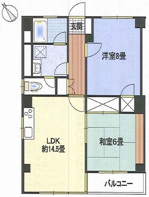 文京区千石1丁目楽器可（ピアノ・弦管打楽器・声楽）マンション 間取り
