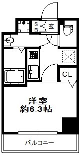 大阪府大阪市中央区材木町 間取り