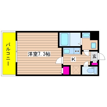 大阪府大阪市中央区内久宝寺町３丁目 間取り
