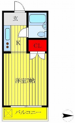 荒川区西日暮里2丁目楽器可（ピアノ・弦管打楽器・声楽）マンション 間取り